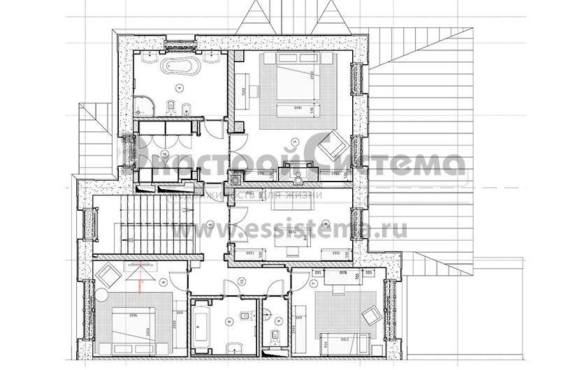 Трехэтажный Коттедж-дуплекс (6) в КП Новое Румянцево